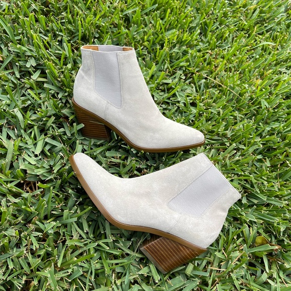 - RAG & BONE Razor Light Grey suede leather Chelsea boot size 37 - Picture 3 of 14